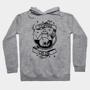 Coffee or Die Skull Hoodie